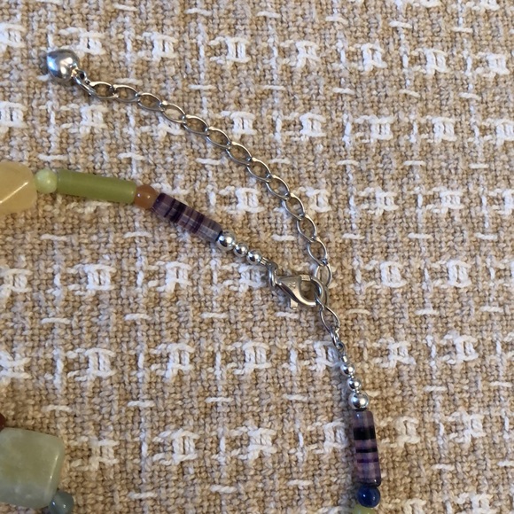 Jay King 2-piece mixed natural stone Sterling Silver Necklace and bracelet set - Picture 7 of 16